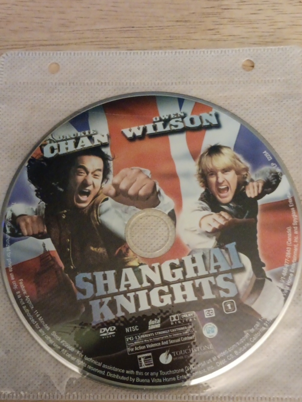 Shanghai Knights DVD *NO CASE*